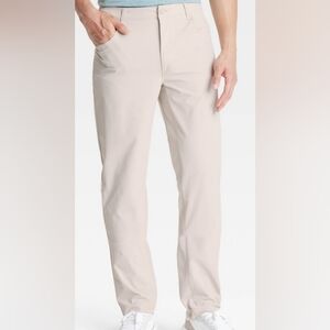 All in Motion Men's Cream Golf Pants With Mini Zipper Pocket C210